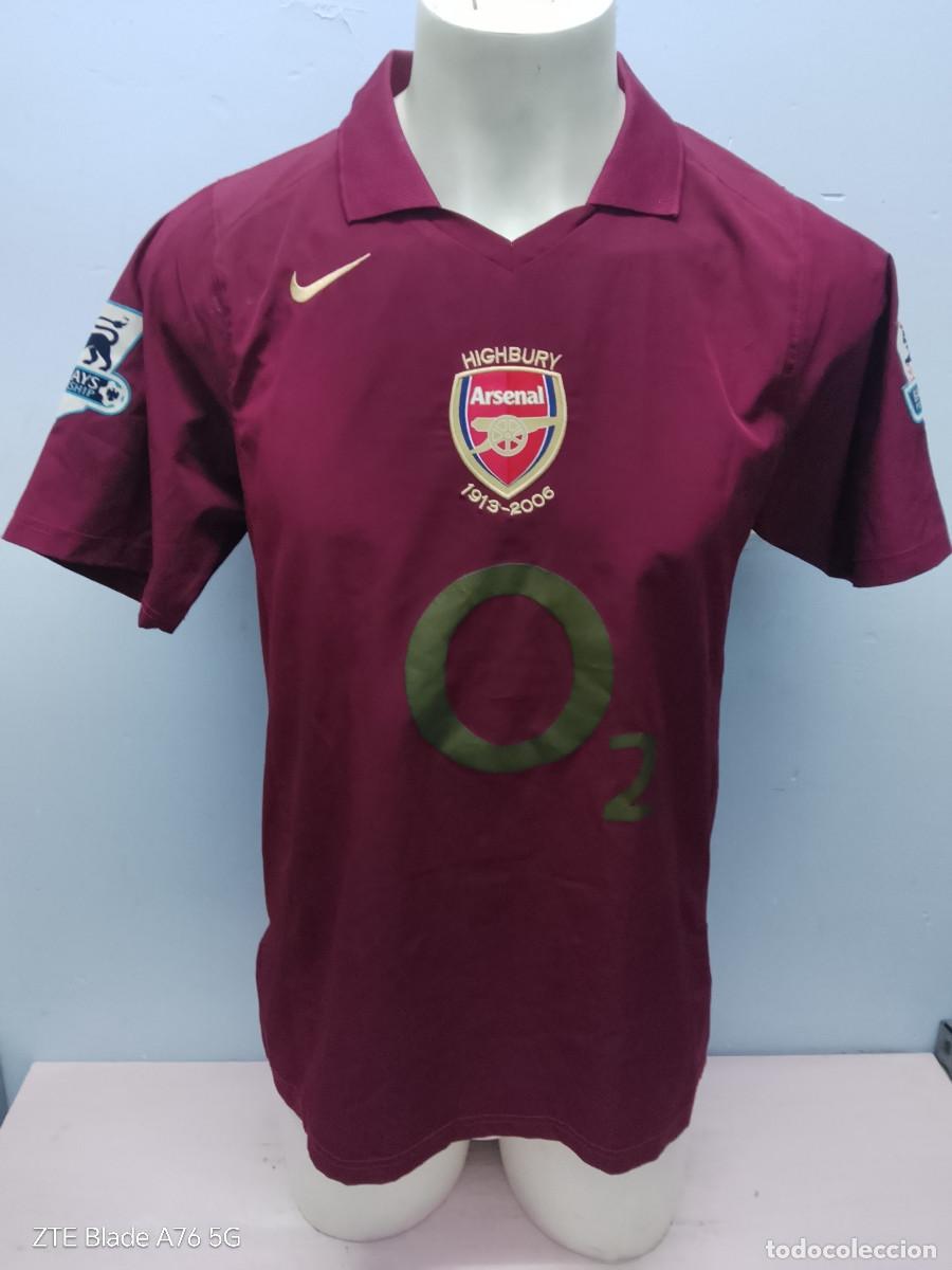 Coleccionismo deportivo: Arsenal fc camiseta futbol football shirt Henry M 52cts dorsal colour damaged