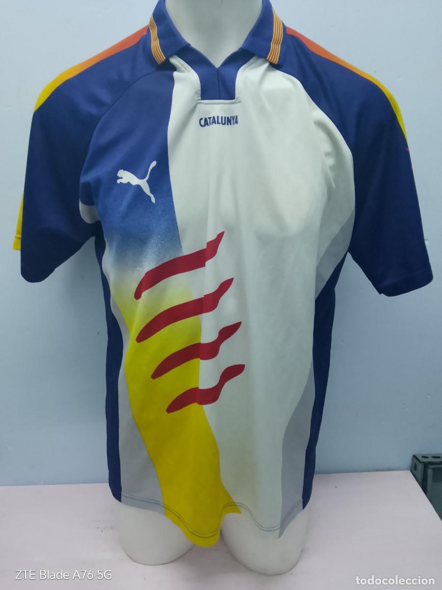 Coleccionismo deportivo: Catalunya match worn seleccion camiseta futbol football shirt (falta escudo seccion) M 60cts