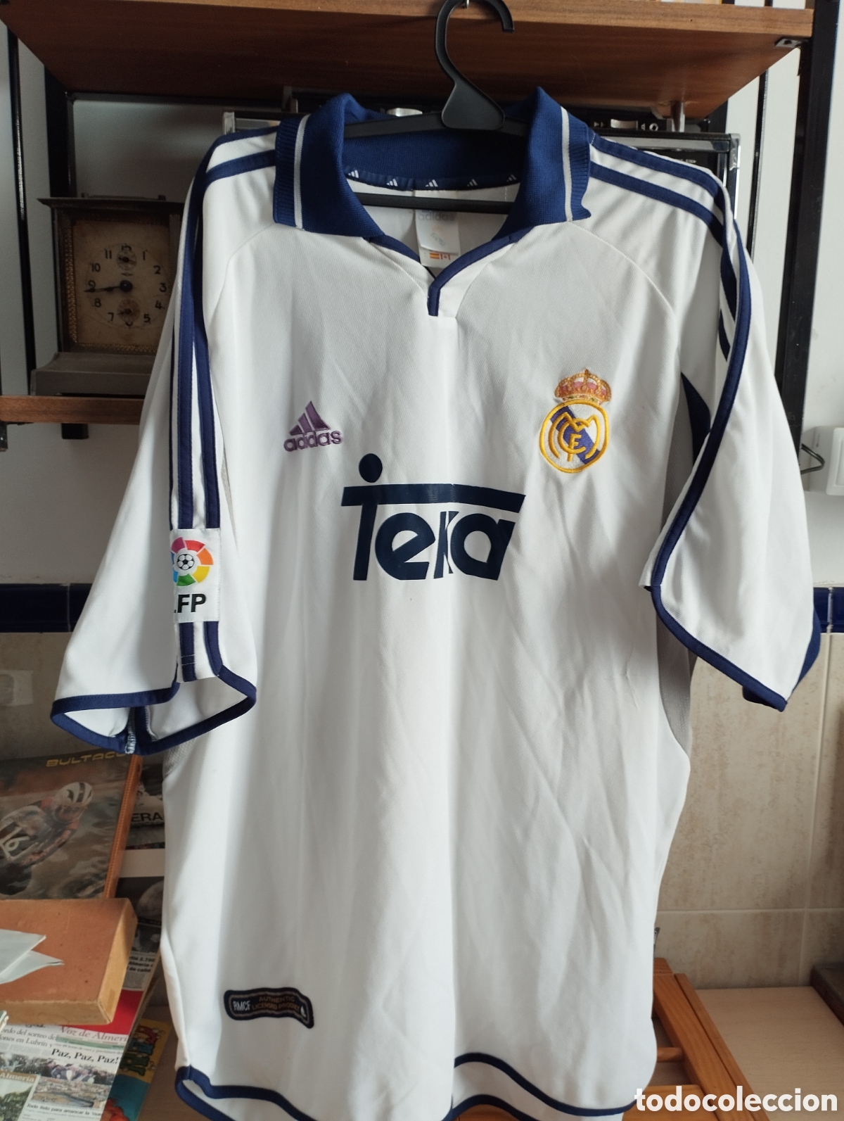 Coleccionismo deportivo: CAMISETA FUTBOL REAL MADRID ADIDAS TEKADE EPOCA XL