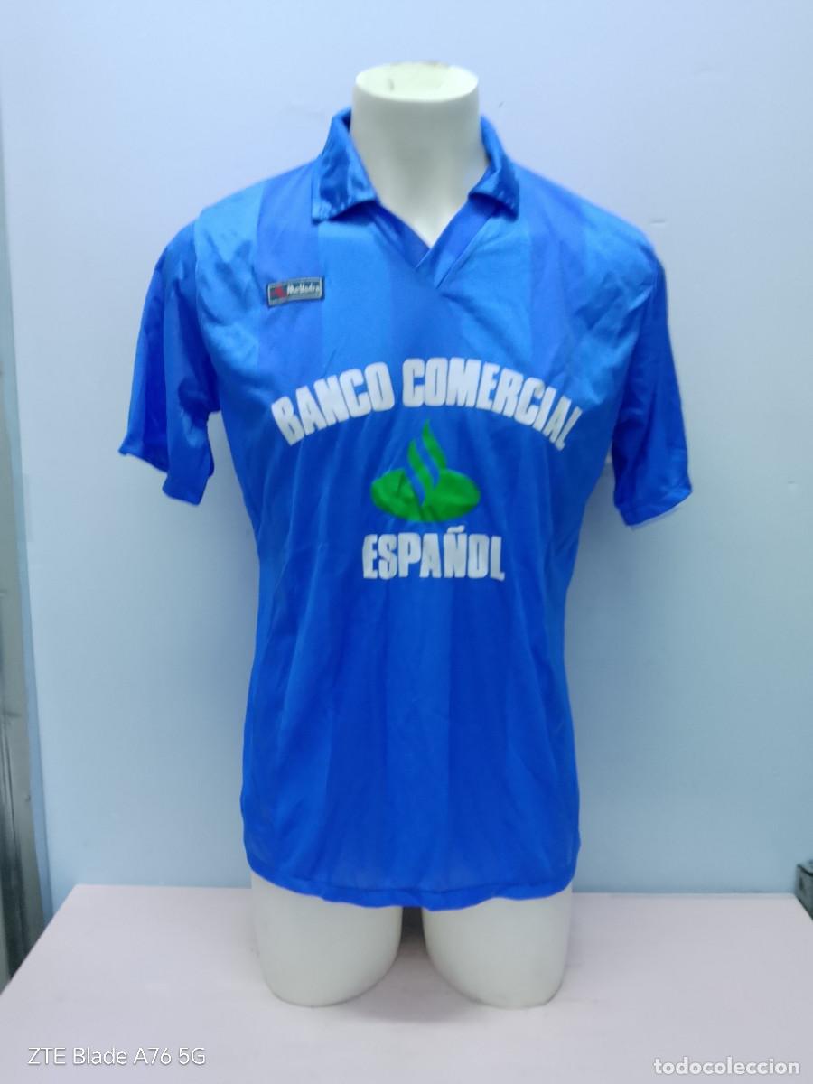 Coleccionismo deportivo: MCYadra vintage camiseta futbol football shirt BANCO COMERCIAL ESPA&Ntilde;OLL 57cts