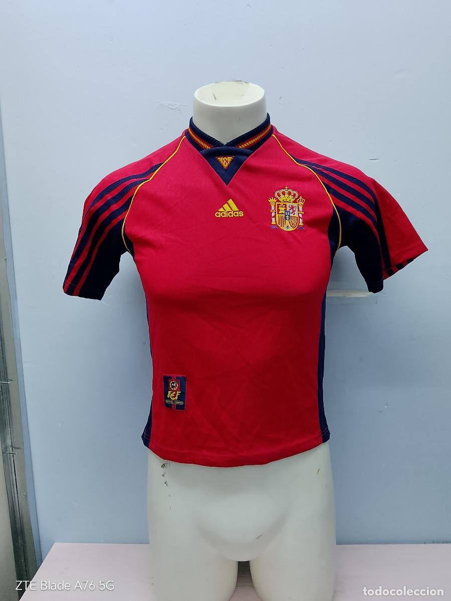 Sammelleidenschaft Sport: Espa&ntilde;a 1998 Spain camiseta futbol football shirt seleccion xxs 49cts
