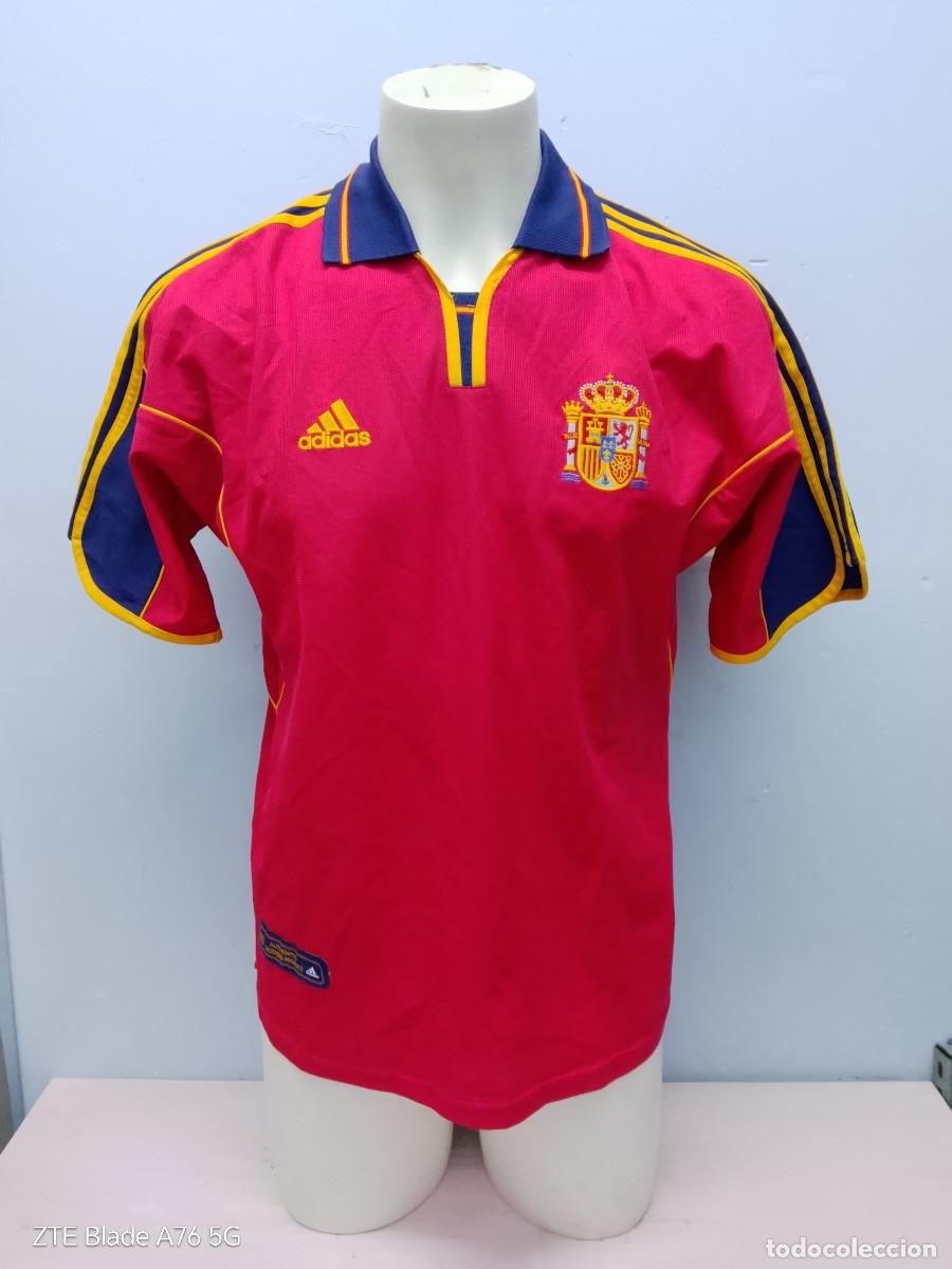 Coleccionismo deportivo: Espa&ntilde;a Eurocopa 2000 Spain camiseta futbol football shirt M 57cts