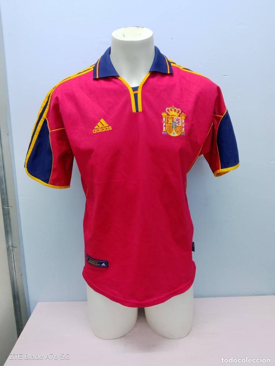 Coleccionismo deportivo: Espa&ntilde;a Spain 2000 camiseta futbol football shirt M 60cts