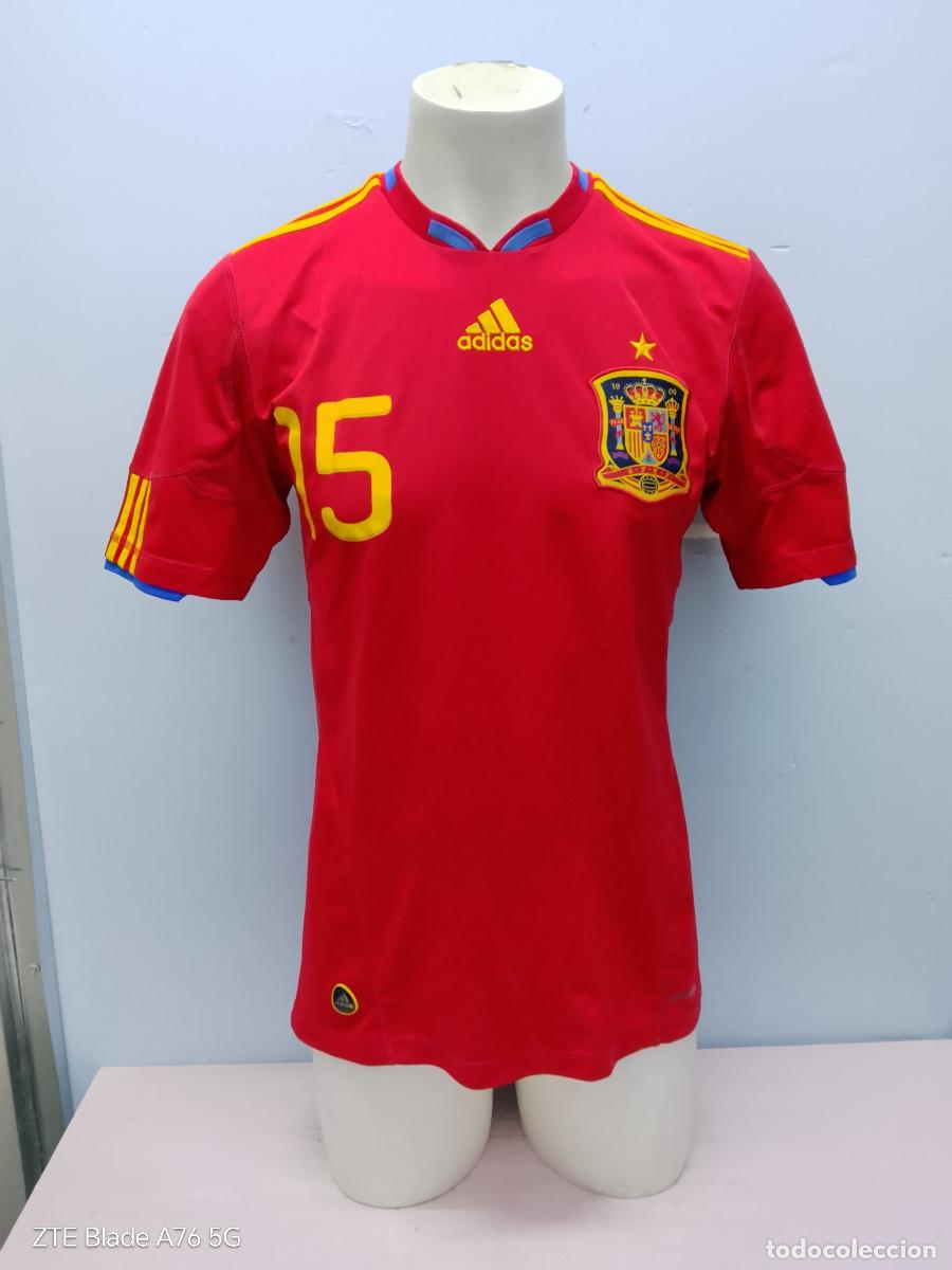 Coleccionismo deportivo: Sergio Ramos Espa&ntilde;a Spain seleccion camiseta futbol football shirt M 51cts