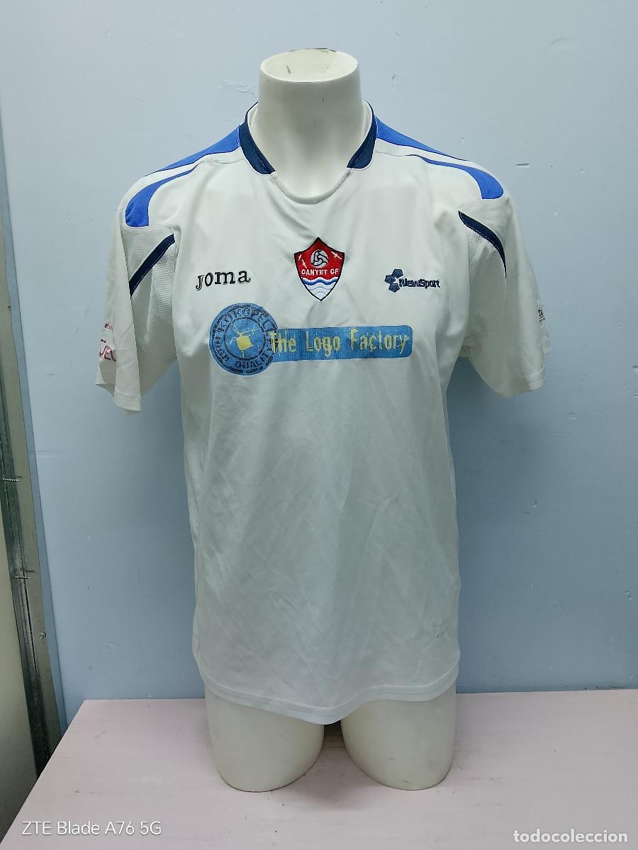 Coleccionismo deportivo: Canyet C.F Badalona camsieta futbol football shirt L 58cts