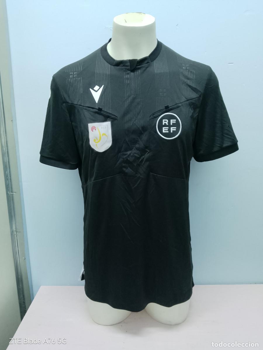 Coleccionismo deportivo: Arbitro Catalunya Macron camiseta Nueva equivale a M-L-XL 58cts axila a axila