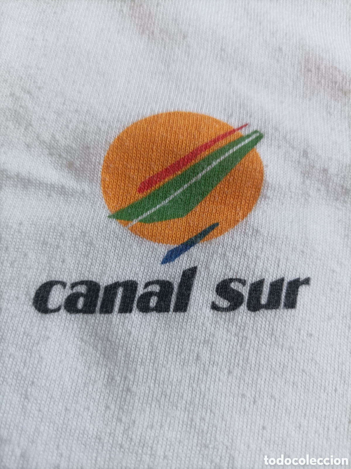 Coleccionismo deportivo: Camiseta promocional vintage Canal sur tv Andaluc&iacute;a 90,s talla G