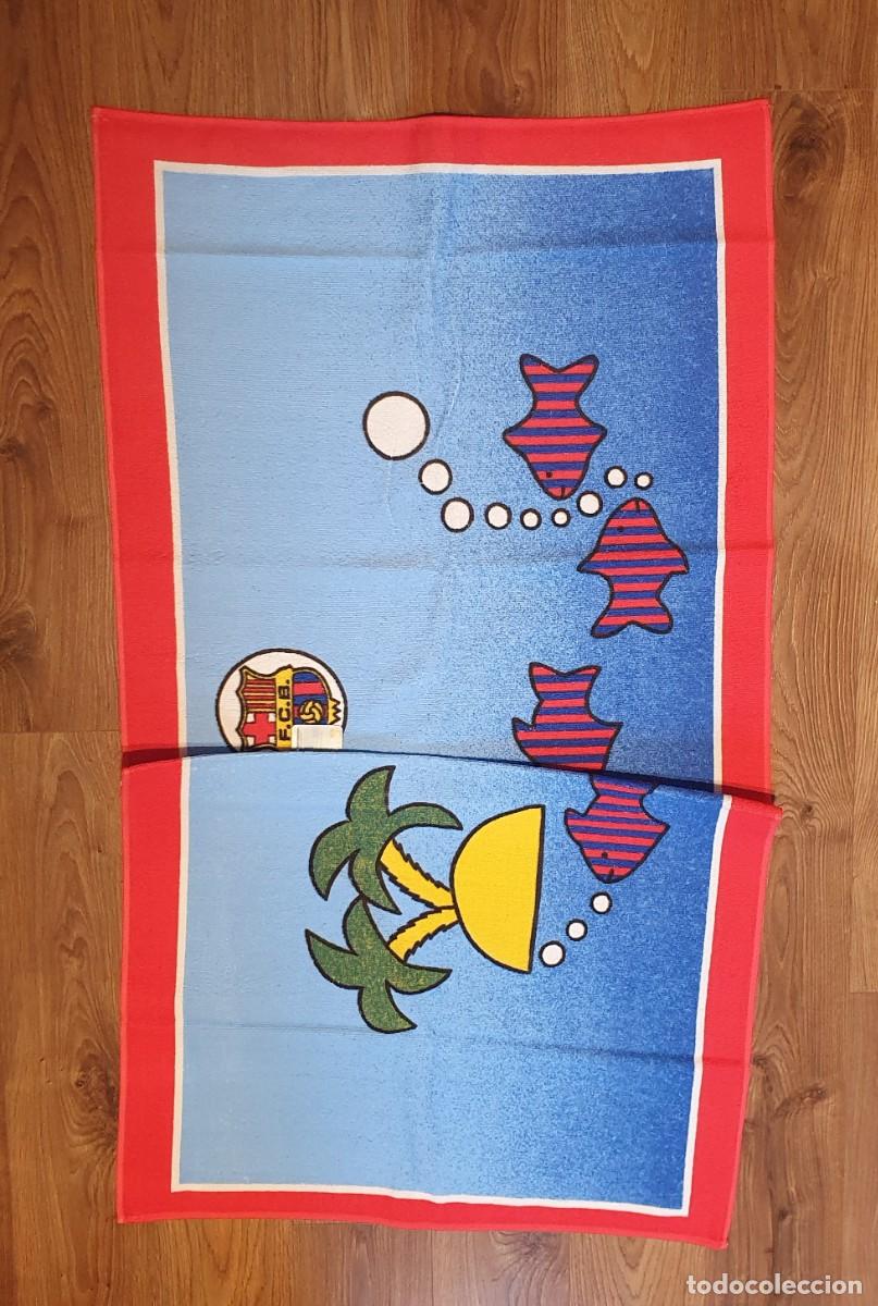 Coleccionismo deportivo: Toalla Oficial F.C. Barcelona Vintage (1997)-Era Kappa-Nueva con Etiqueta Cromo Amunike