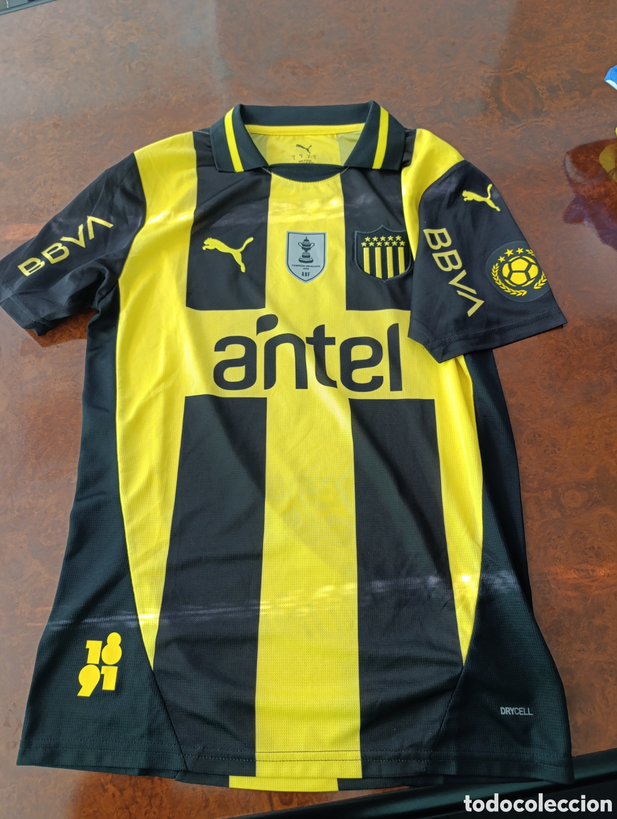 Coleccionismo deportivo: Camiseta matchworn Pe&ntilde;arol de Montevideo Uruguay