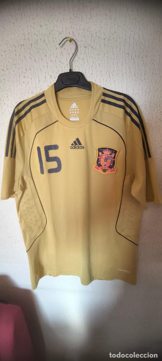 Collectionnisme sportif: Original | Camiseta Futbol Football shirt | Talla L | Seleccion de Espa&ntilde;a - dorsal 15 - match worn