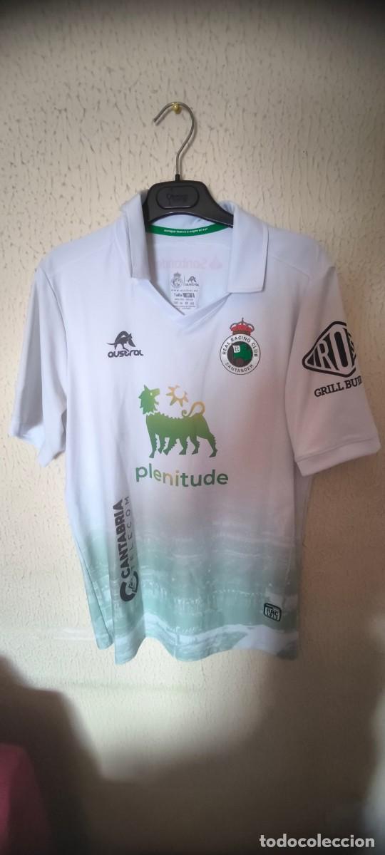 Coleccionismo deportivo: Original | Camiseta Futbol | Talla M | Racing de Santander 28 Alvaro Mantilla - firmada