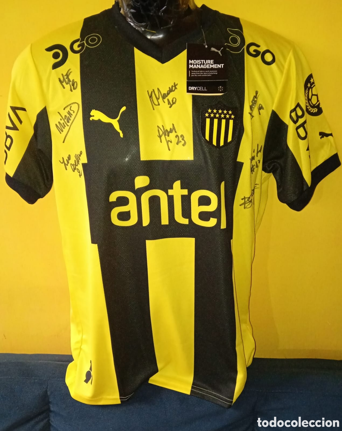 Coleccionismo deportivo: Camiseta Pe&ntilde;arol 2023 Original Firmada Puma Talle M - Env&iacute;o DHL