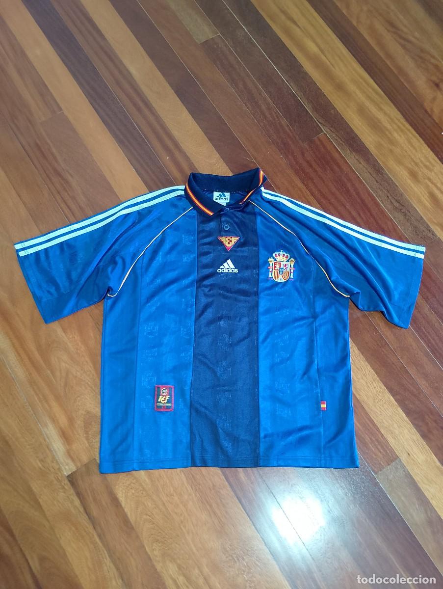 Coleccionismo deportivo: Camiseta de f&uacute;tbol de la selecci&oacute;n espa&ntilde;ola camiseta de futbol de la selecci&oacute;n espa&ntilde;ola