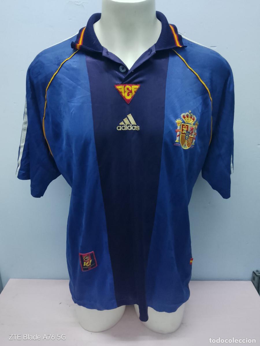 Coleccionismo deportivo: Espa&ntilde;a Spain Away 2000 camiseta futbol football shirt L 61cts