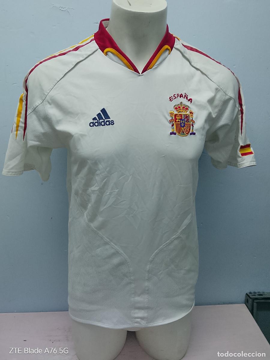 Coleccionismo deportivo: Espa&ntilde;a Spain Visitante camiseta futbol football shirt seleccion Away S 52cts