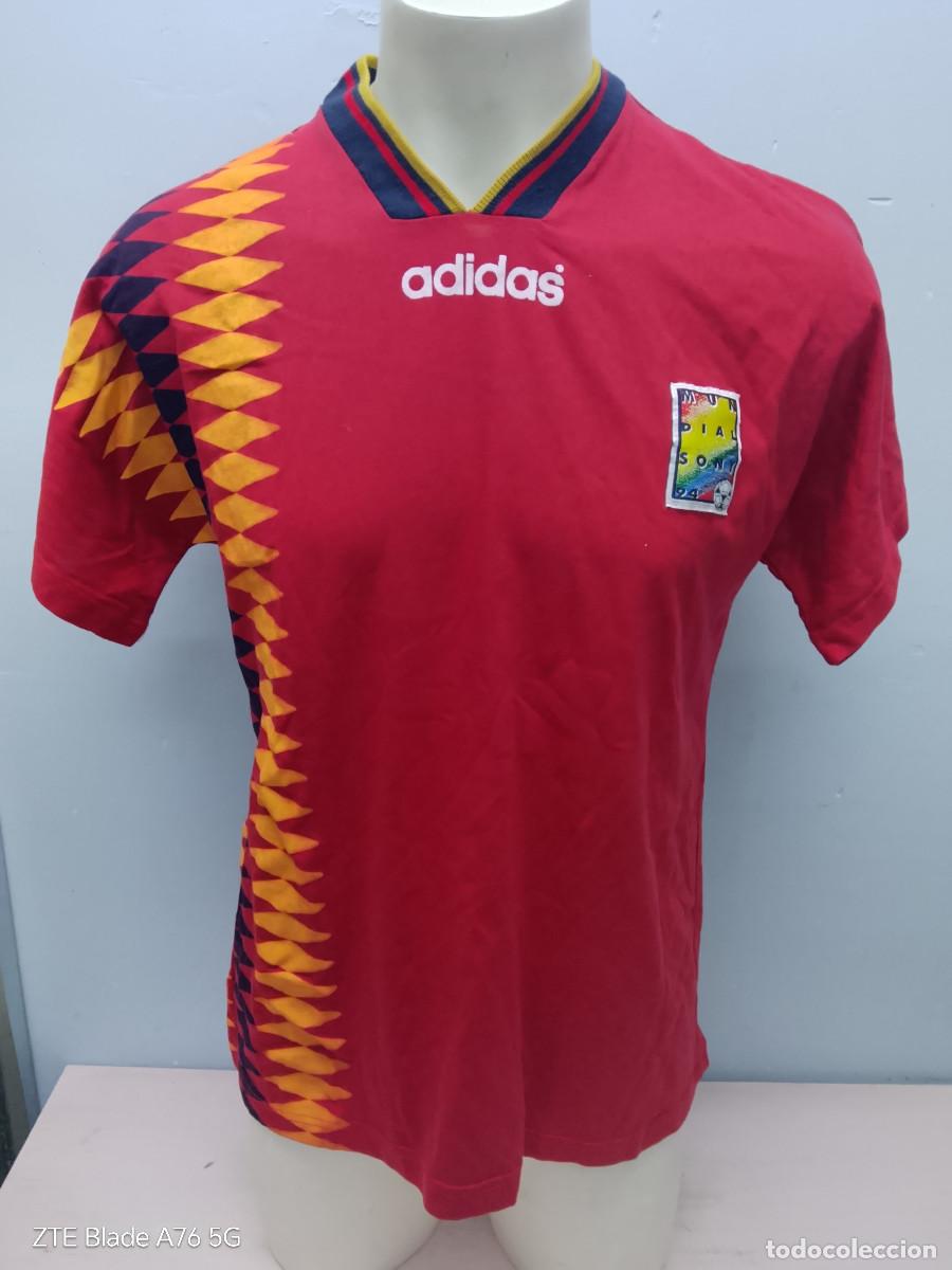 Coleccionismo deportivo: Espa&ntilde;a Spain camiseta 1994 mundial edicion sony football shirt L 57cts