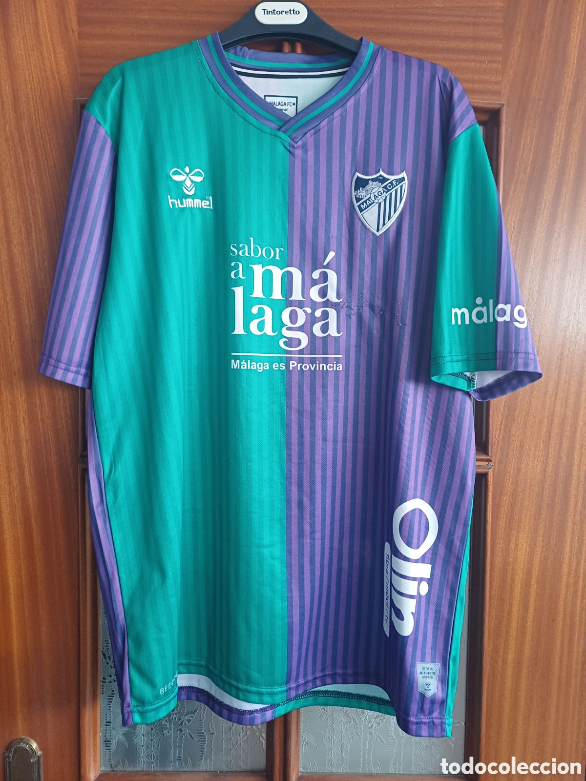 Coleccionismo deportivo: CAMISETA MALAGA FC HUMMEL 2XL