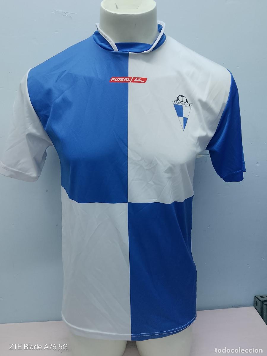 Coleccionismo deportivo: Aravaca Club de F&uacute;tbol Madrid camiseta futbol football shirt 53cts M