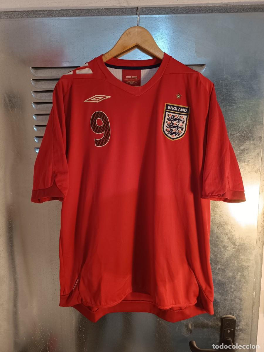 Coleccionismo deportivo: Camiseta Inglaterra Rooney Roja Talla M