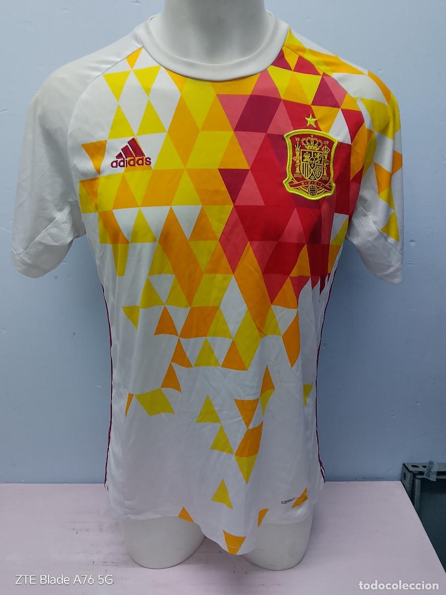 Coleccionismo deportivo: Espa&ntilde;a Spain camiseta futbol seleccion football shirt M 54cts