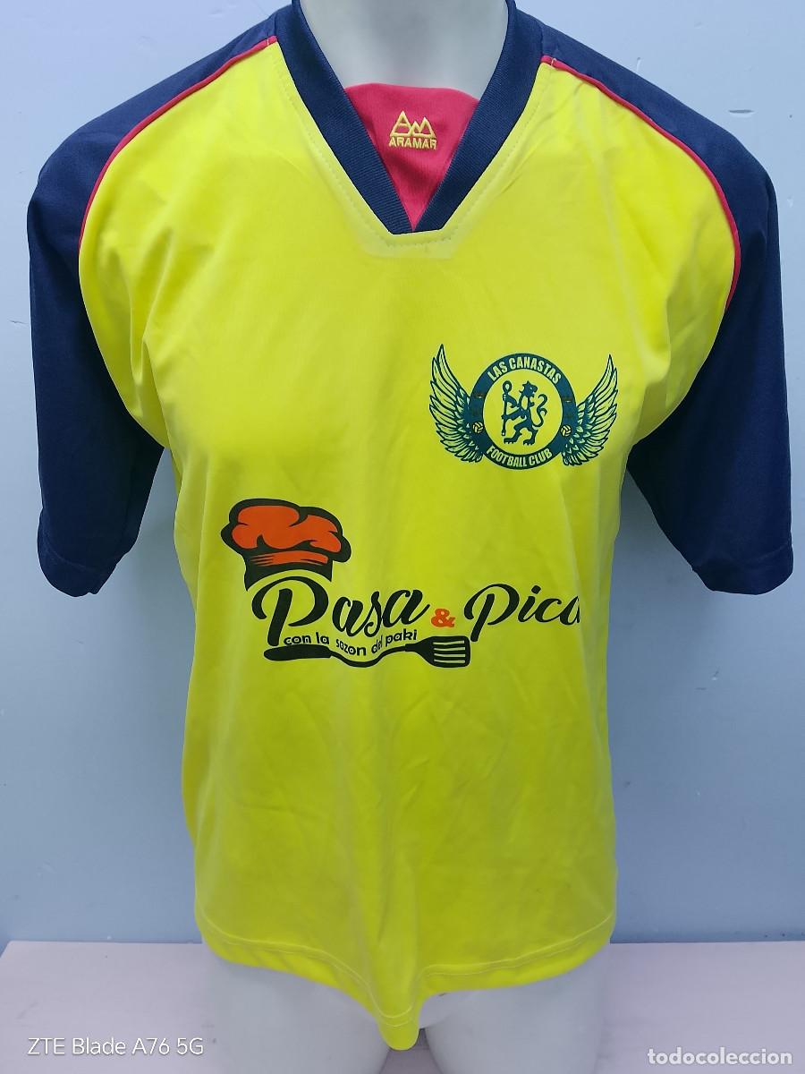 Coleccionismo deportivo: Las Canastas Football Club Amateur tribute Chelsea camiseta futbol Espa&ntilde;a Pe&ntilde;a M 58cts