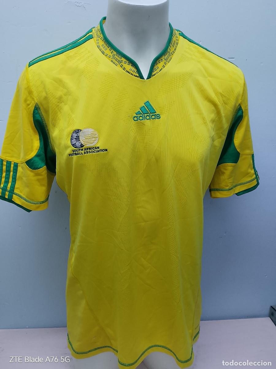 Coleccionismo deportivo: Sudafrica seleccion camiseta futbol football shirt national team L 58cts