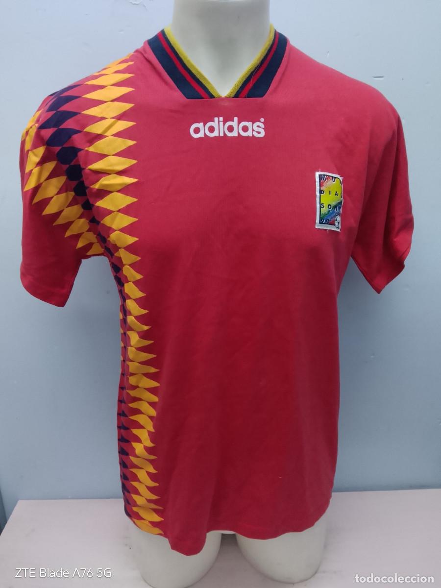 Coleccionismo deportivo: Espa&ntilde;a Spain camiseta 1994 mundial edicion sony football shirt L 57cts
