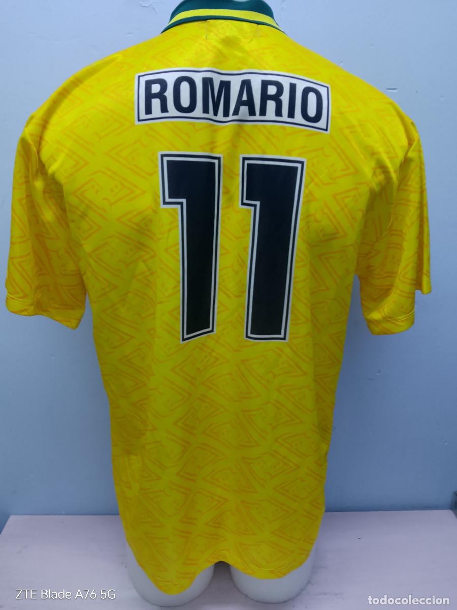 Coleccionismo deportivo: Romario Massana 1990 especial edition camiseta futbol brasil Brasil xl 58cts football shirt