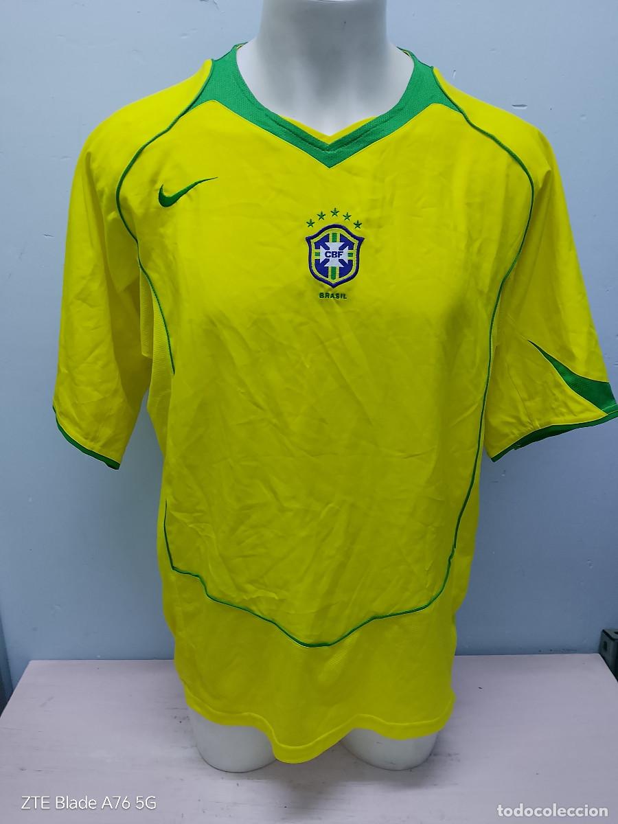 Coleccionismo deportivo: Brasil 2004 national team seleccion camiseta futbol football shirt XL 65cts