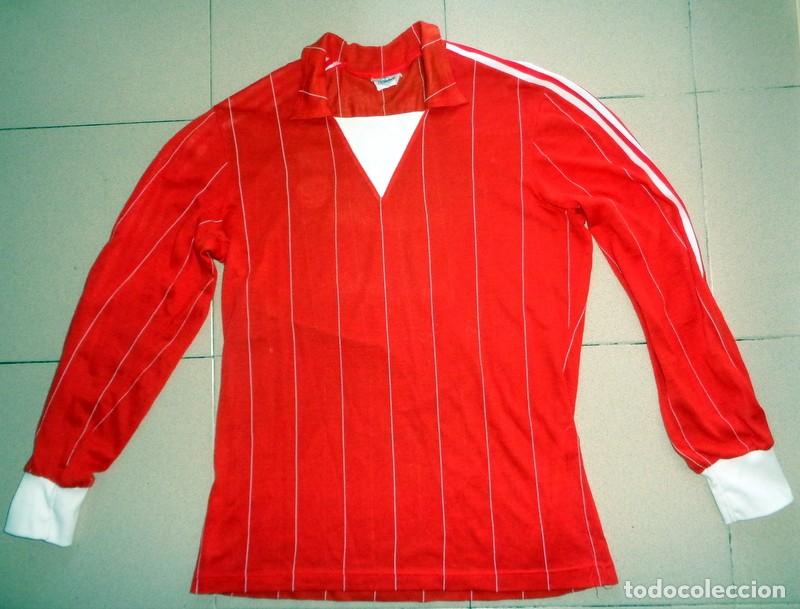 Coleccionismo deportivo: CAMISETA SHIRT ANTIGUA A&Ntilde;OS 70 F&Uacute;TBOL VINTAGE FOOTBALL. ORIGINAL de ADIDAS. MANGA LARGA.