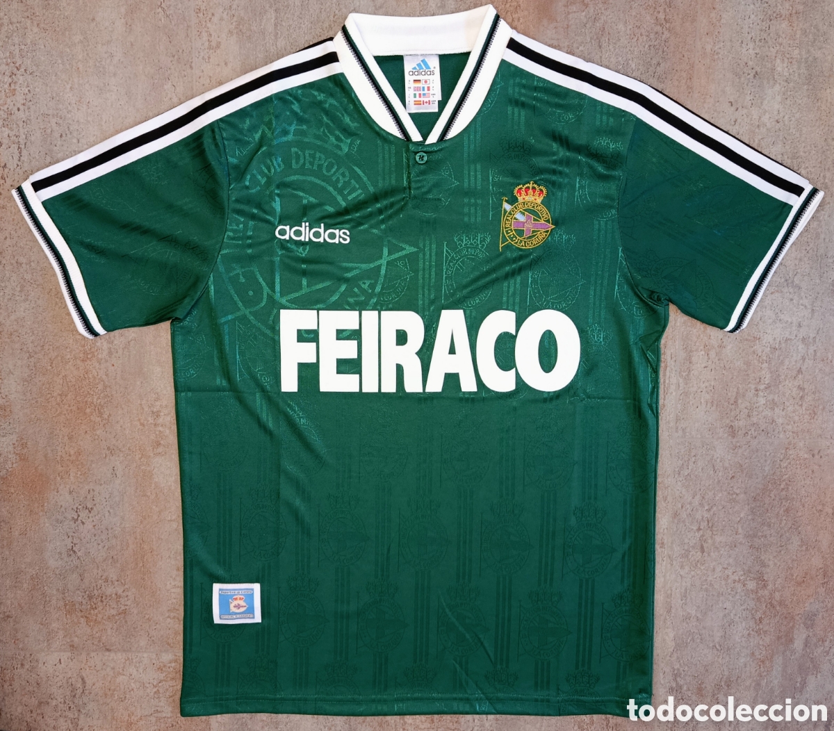 Collezionismo sportivo: Camiseta Deportivo Coru&ntilde;a 1998-1999 Manga larga