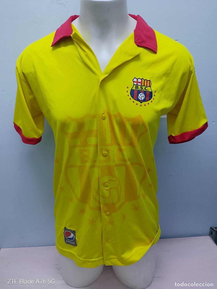 Coleccionismo deportivo: Barcelona Guayaquil Ecuador Fan shop camiseta shirt futbol football fans L 57cts
