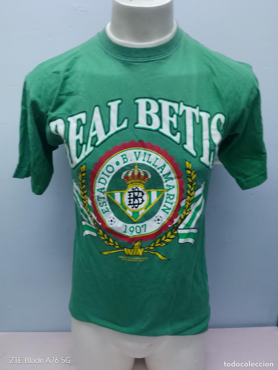 Coleccionismo deportivo: Real Betis vintage shop camiseta futbol merchandising M 54cts