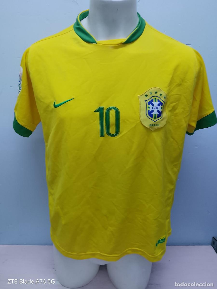 Coleccionismo deportivo: Ronaldinho Brasil seleccion camiseta futbol football shirt S-M 62cts