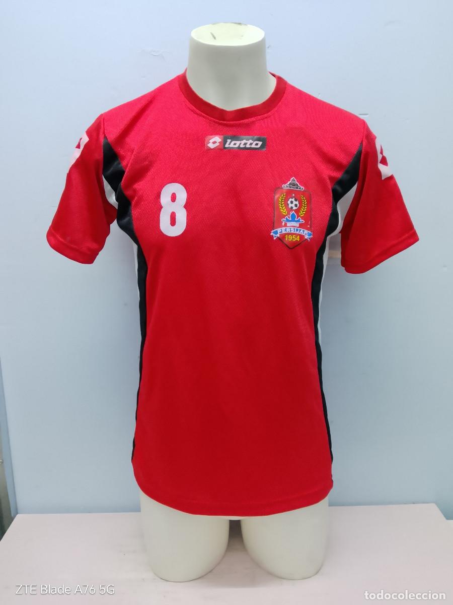 Coleccionismo deportivo: Persijap Jepara Indonesia Match worn Xavi Perez camiseta futbol football shirt Manresa L 57cs