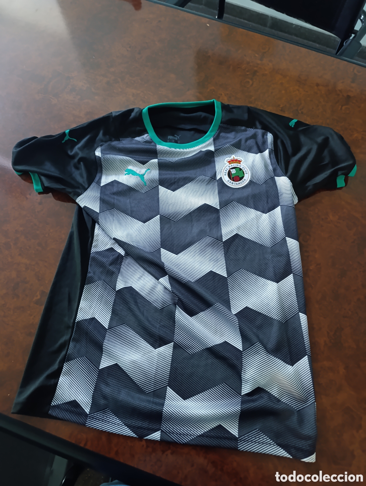 Coleccionismo deportivo: Camiseta oficial Racing de Santander