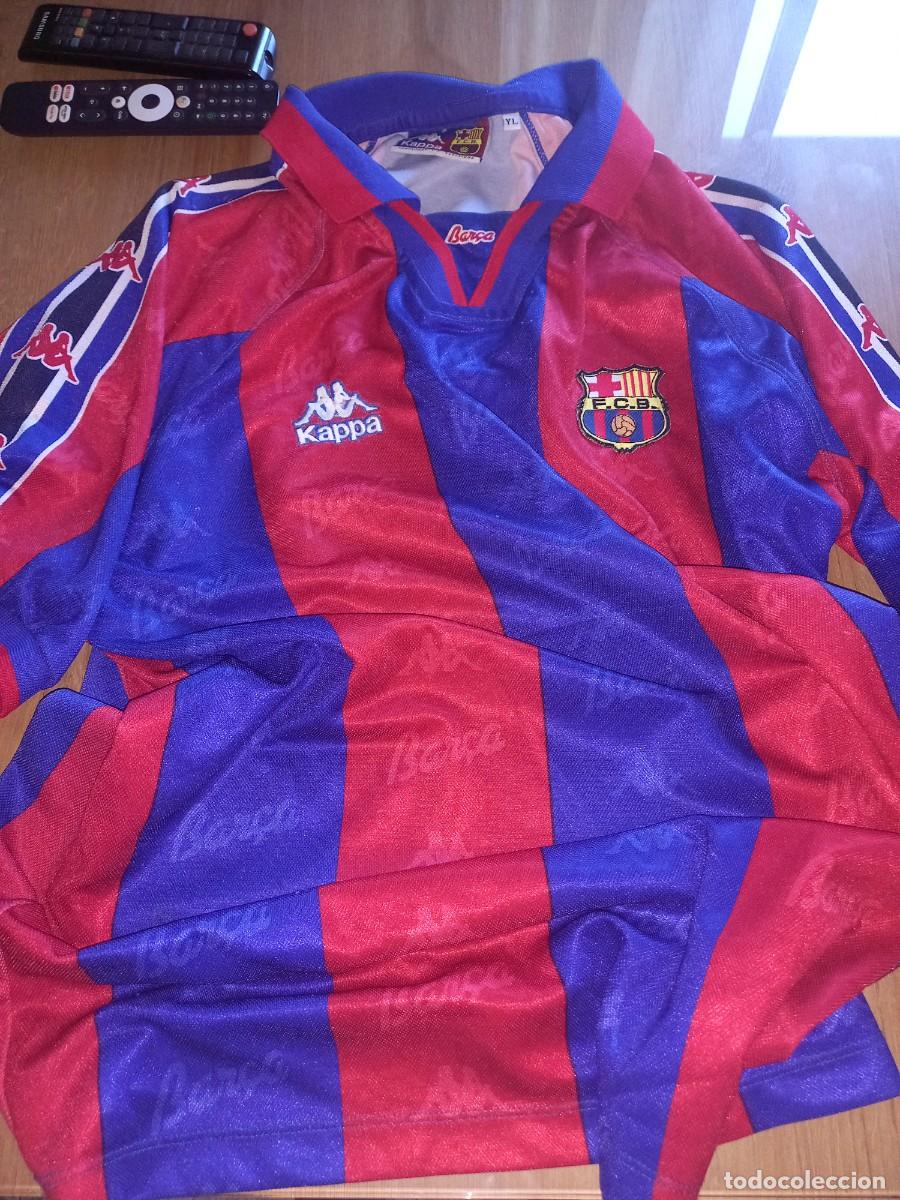 Coleccionismo deportivo: Camiseta F.C. Barcelona Kappa 95-96 Talla YL