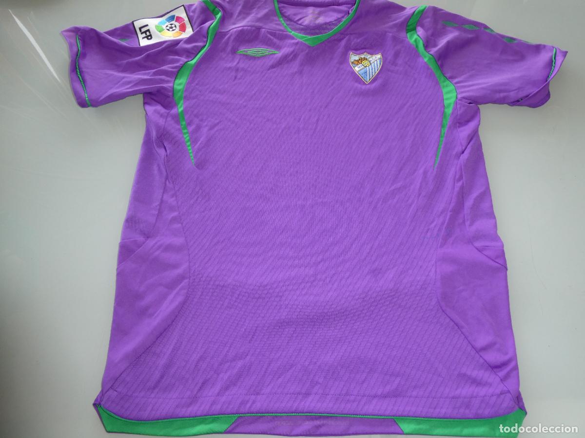 Coleccionismo deportivo: CAMISETA F&Uacute;TBOL M&Aacute;LAGA CF. VISITANTE 2009 2010. 140GR