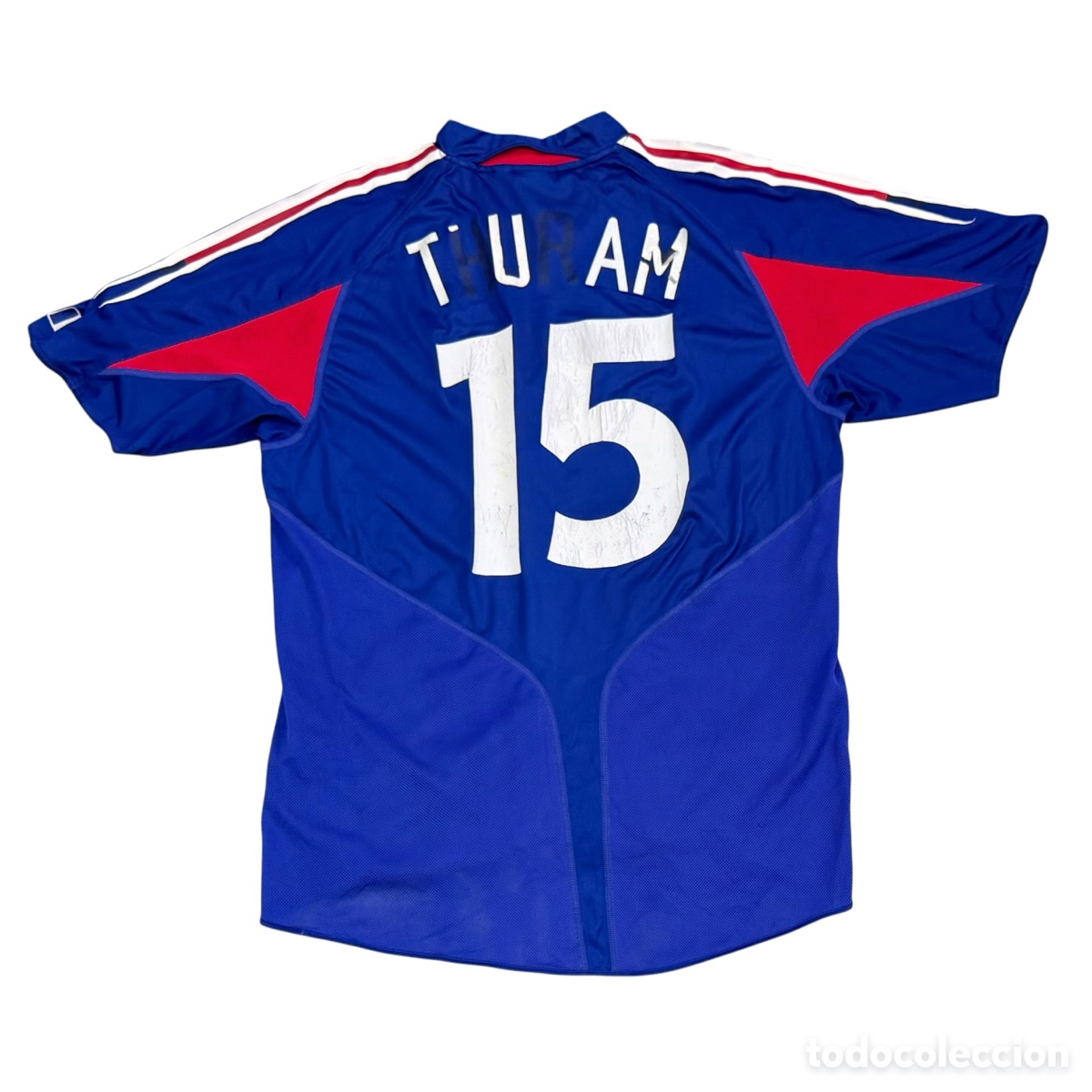 Coleccionismo deportivo: THURAM. Camiseta de Thuram de la selecci&oacute;n de Francia a&ntilde;o 2003