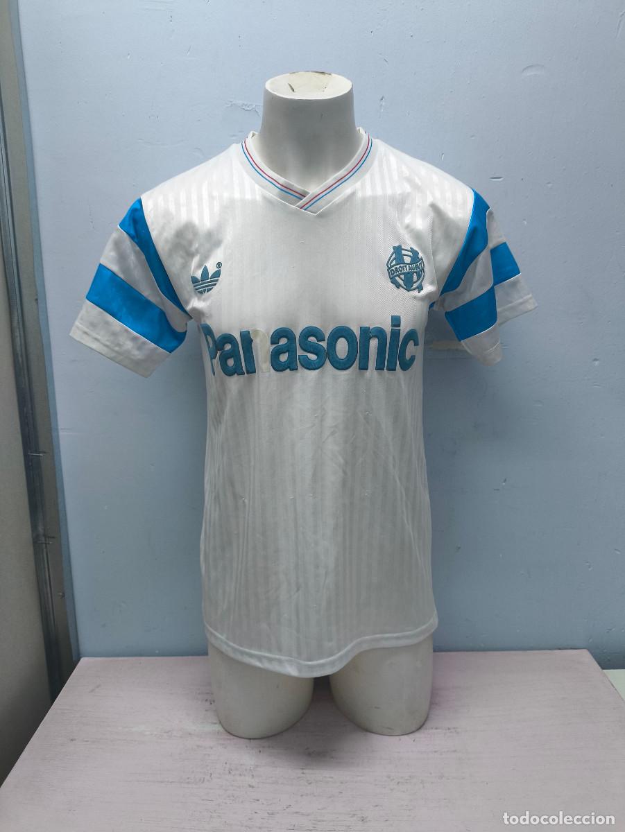 Coleccionismo deportivo: Olympic de Marseille 1990 Olympique camiseta futbol football shirt maillot france M 50cts (letter)
