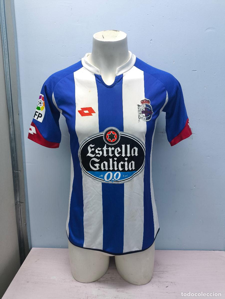 Coleccionismo deportivo: Lucas Perez Deportivo de la Coru&ntilde;a camiseta futbol football shirt S 53cts
