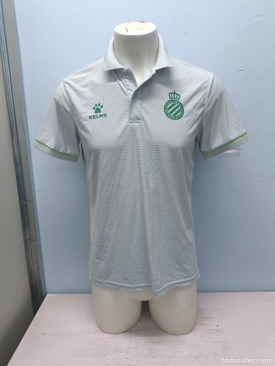 Coleccionismo deportivo: RCD Espanyol polo camiseta futbol football shirt S 56cts