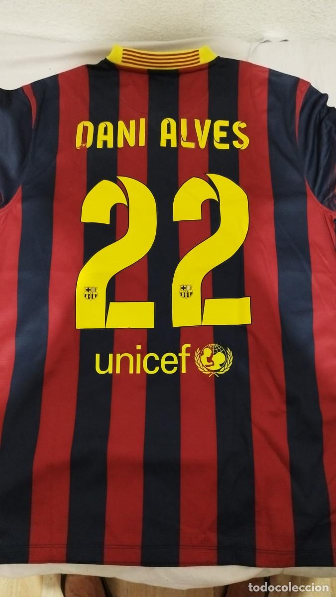 Coleccionismo deportivo: Camiseta Dani Alves Talla L FC Barcelona