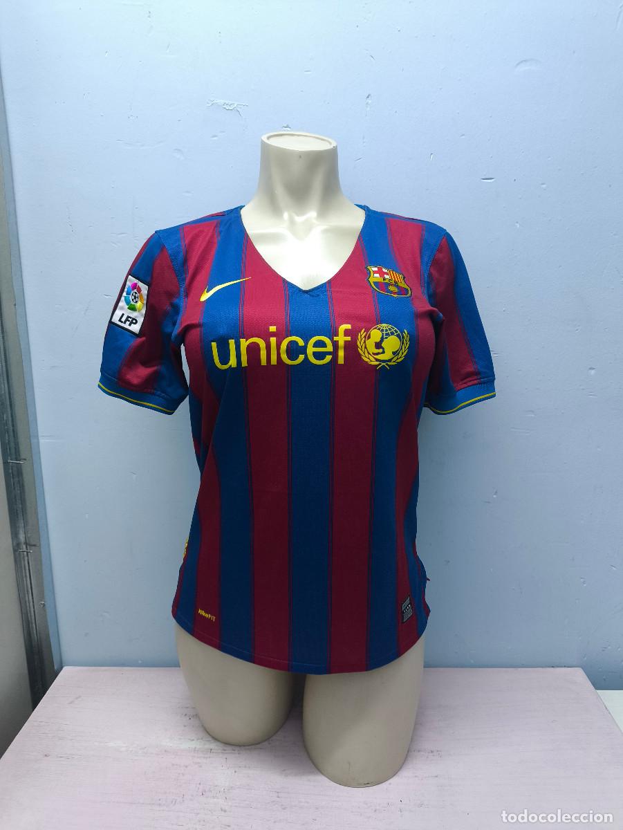 Coleccionismo deportivo: FC Barcelona WOMAN Version 2010 camiseta futbol football shirt Girl Lady chica mujer XL 48cts
