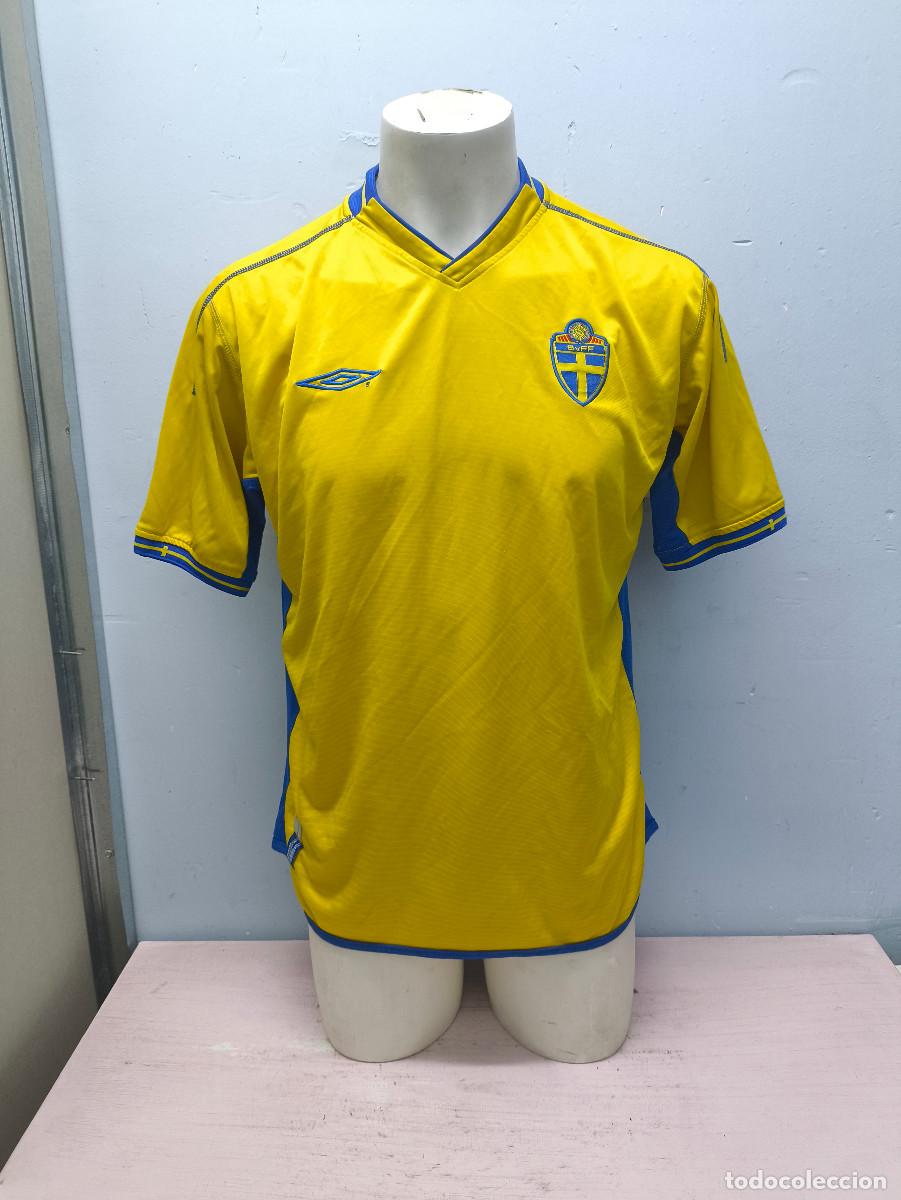Coleccionismo deportivo: Sverige Sweden camiseta futbol seleccion national team L 58cts football shirt