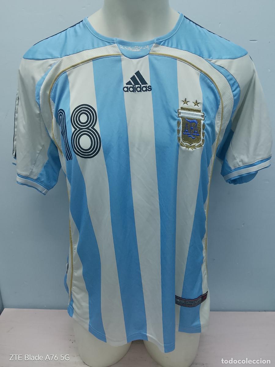 Coleccionismo deportivo: Argentina seleccion camiseta futbol football shirt Messi vintage L 60cts