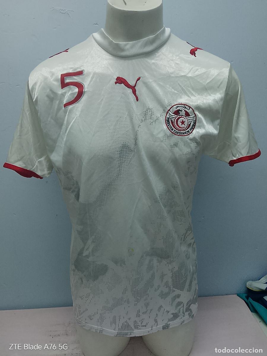 Coleccionismo deportivo: Tunisia Tunez Jaziri camiseta futbol football shirt arab M 58cts