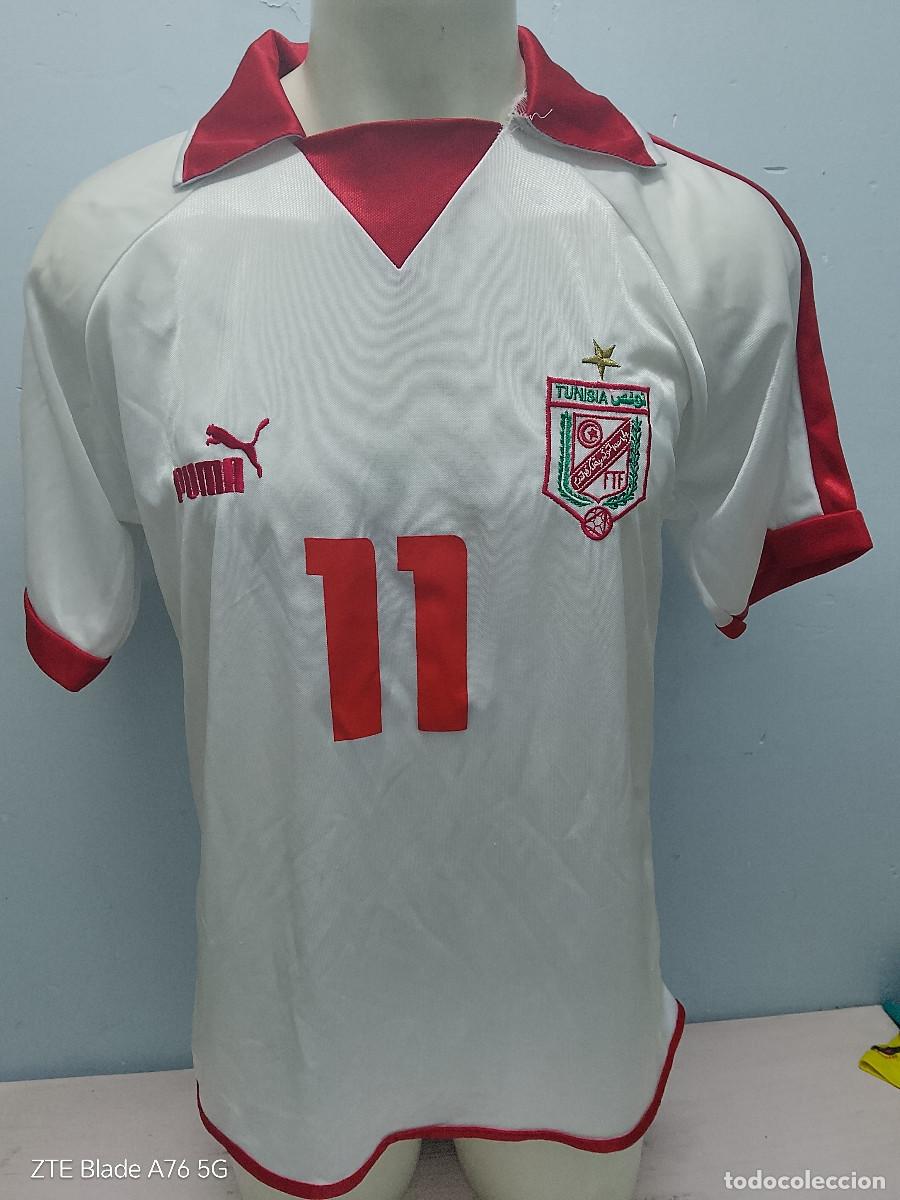Coleccionismo deportivo: Tunisia Tunez National Team Dos Santos football shirt arab camiseta futbol L 57cts