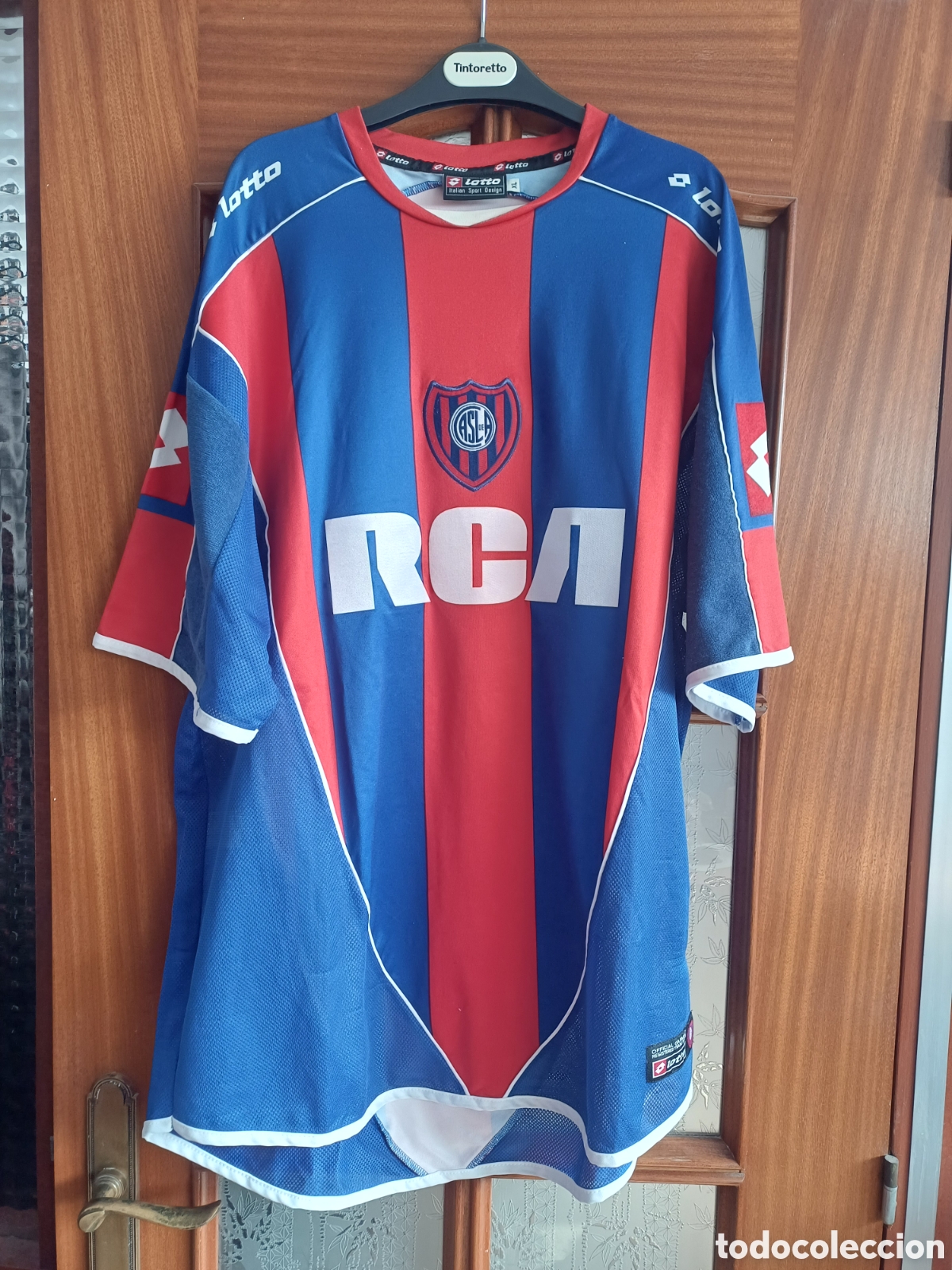 Coleccionismo deportivo: CAMISETA SAN LORENZO LOTTO 2005/06 TALLA XL