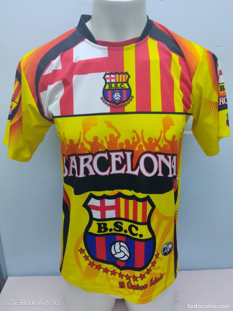 Coleccionismo deportivo: Barcelona de Guayaquil Ecuador camiseta fans ultras fanatics M futbol